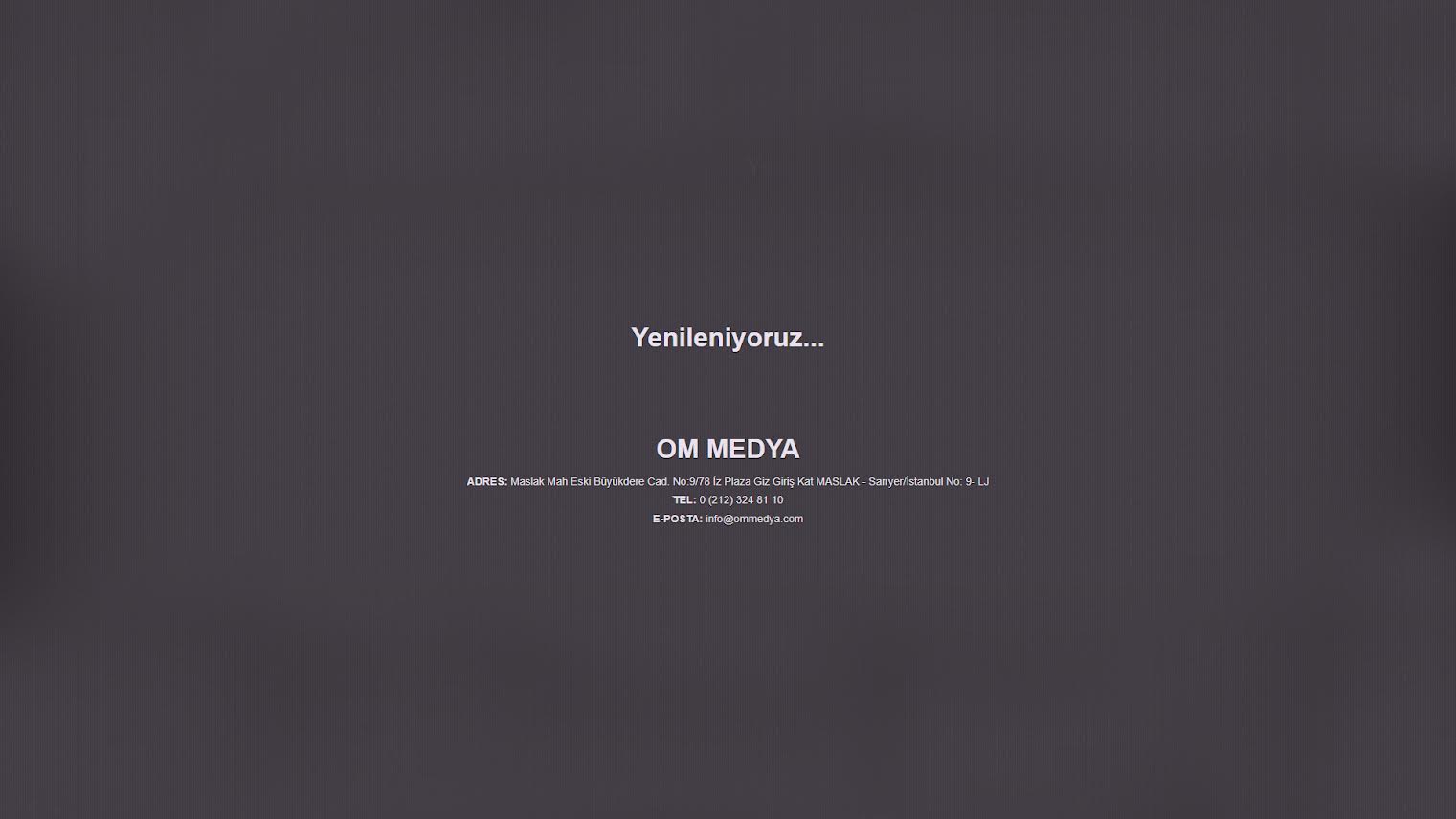 OM Medya Yenileniyor